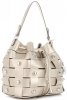 Vittoria Gotti Modna Torebka Skórzana Unikatowy Shopper Made in Italy Złota